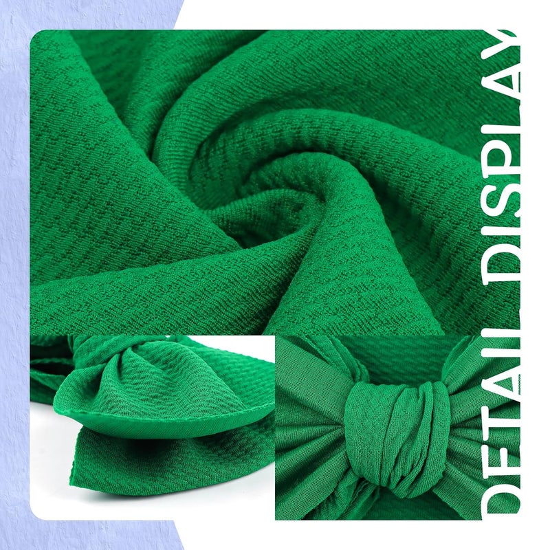 ONENINEDREAM Super Durable Soft Knot Headbands with Hair Bows Infant Toddlers Kids Hair Accessories Blue Green Headband for Newborn Baby Girls - Image 5